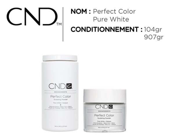 CND retention poudre pure white
