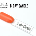 Capsule vernis CND Vinylux B-Day Candle orange corail brillant fini crème