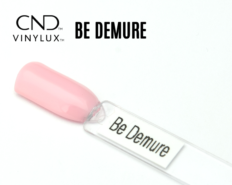 Capsule CND Vinylux Be Demure couleur rose pastel délicat