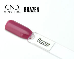 Capsule CND Vinylux Brazen couleur rose framboise vibrante