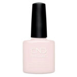 Flacon de vernis semi-permanent professionnel CND Shellac Satin Slippers couleur rose nude laiteuxpermanent professionnel