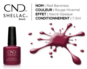 shellac vernis permanent red baroness