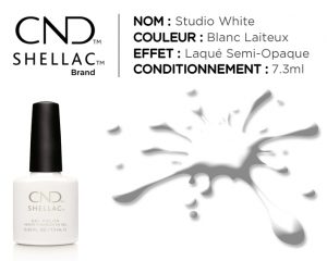 shellac vernis permanent studio white