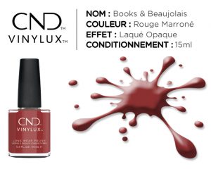 vinylux vernis longue tenue books and beaujolais