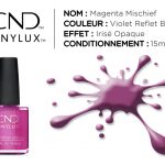 vinylux vernis longue tenue magenta mischief