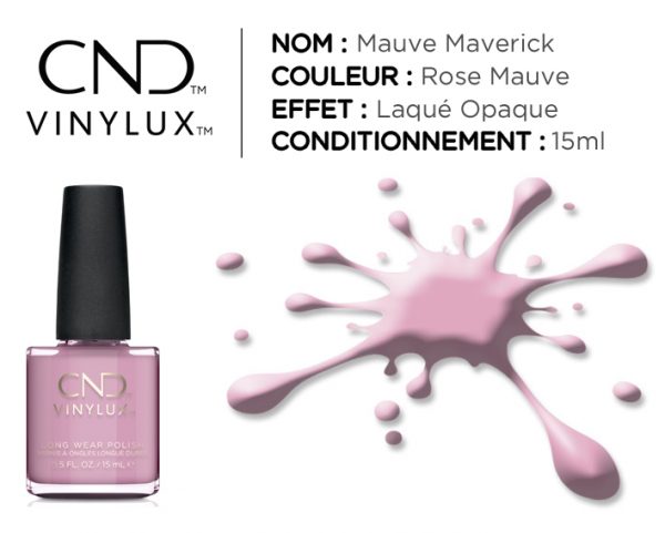 vinylux vernis longue tenue mauve maverick