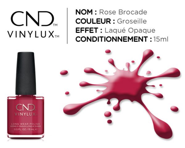 vinylux vernis longue tenue rose brocade