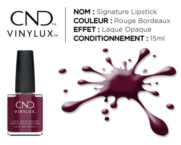 vinylux vernis longue tenue signature lipstick