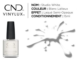 vinylux vernis longue tenue studio white