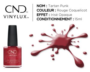 vinylux vernis longue tenue tartan punk