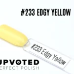 Capsule du vernis semi-permanent NailPerfect Upvoted #233 Edgy Yellow, jaune pastel lumineux et frais.