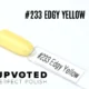 Capsule du vernis semi-permanent NailPerfect Upvoted #233 Edgy Yellow, jaune pastel lumineux et frais.
