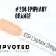 Capsule du vernis semi-permanent NailPerfect Upvoted #234 Epiphany Orange, orange pêche pastel lumineux.