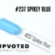 Capsule du vernis semi-permanent NailPerfect Upvoted #237 Spikey Blue, bleu clair électrique et éclatant.