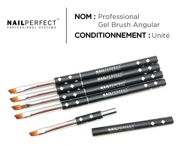 nail perfect professional gel brush angular