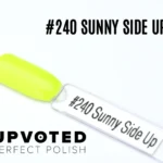 Capsule du vernis semi-permanent NailPerfect Upvoted #240 Sunny Side Up, jaune néon lumineux et éclatant.