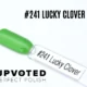 Capsule du vernis semi-permanent NailPerfect Upvoted #241 Lucky Clover, vert herbe éclatant et lumineux.