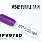 apsule du vernis semi-permanent NailPerfect Upvoted #242 Purple Rain, violet intense et lumineux.