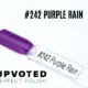 apsule du vernis semi-permanent NailPerfect Upvoted #242 Purple Rain, violet intense et lumineux.