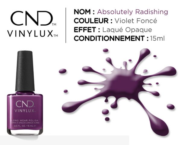 vinylux vernis longue tenue absolutely radishing