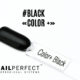 Capsule du Color+ Gel Black NailPerfect – gel décoratif noir opaque, auto-nivelant et brillant, idéal pour nail art, effets chrome et french inversée.