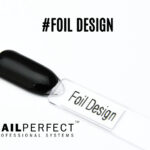 foil design gel noir, gel deco nailperfect, gel de transfert foil, gel noir nail art, foil gel manucure, effet métal, gel décoratif, gel noir opaque, micro styler 000, foil art, nailperfect gel foil, nail art professionnel