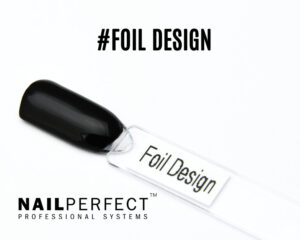 foil design gel noir, gel deco nailperfect, gel de transfert foil, gel noir nail art, foil gel manucure, effet métal, gel décoratif, gel noir opaque, micro styler 000, foil art, nailperfect gel foil, nail art professionnel