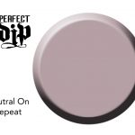 artistic nail design dip neutral on repeat dot