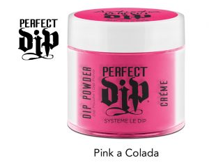 artistic nail design dip pink a colada