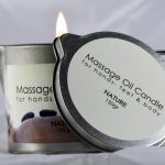 bougie massage cire tiede flamme