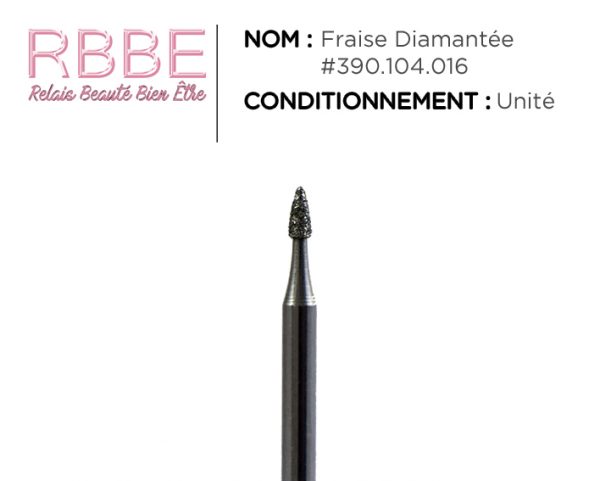 Fraise manucure ongle – Mini flamme Diamantée