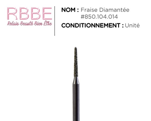 Fraise manucure ongle – Pointe fuselée Diamantée