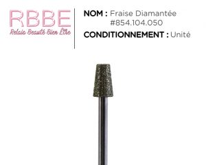 Fraise manucure ongle – Conique coupée Diamantée