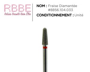 Fraise manucure ongle – Cône bout arrondi Diamanté