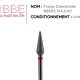 Fraise manucure ongle – Cône fuselé Diamantée