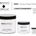 NailPerfect - Acrylic Powder - Mega White