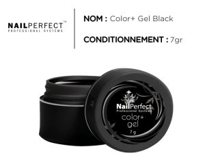 nail perfect fiber gel color black
