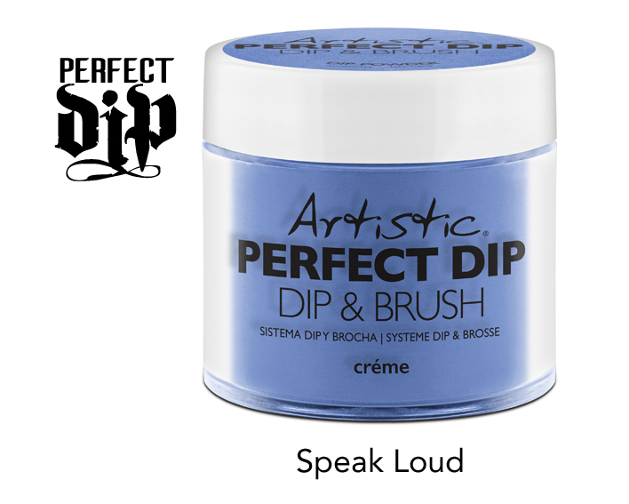 artistic nail design dip speak loud