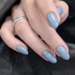 Vernis semi-permanent professionnel CND Shellac Climb To The Top-AZ bleu acier doux brillant