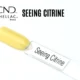 Capsule du vernis semi-permanent professionnel CND™ Shellac Seeing Citrine, jaune pâle nacré et lumineux au fini brillant.