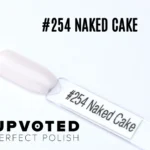 Capsule du vernis semi-permanent NailPerfect Upvoted #254 Naked Cake, beige rosé nude transparent et brillant.