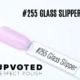 Capsule du vernis semi-permanent NailPerfect Upvoted #255 Glass Slipper, nude rose transparent brillant et délicat.