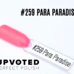 Capsule du vernis semi-permanent NailPerfect Upvoted #259 Para Paradise, rose corail lumineux et éclatant.