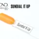 Capsule du vernis semi-permanent professionnel CND™ Shellac Sundial It Up, jaune orangé nacré au fini brillant et doré