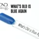 Capsule du vernis semi-permanent professionnel CND™ Shellac What’s Old Is Blue Again, bleu vif brillant à l’effet laqué et lumineux.