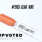 Capsule du vernis semi-permanent NailPerfect Upvoted #263 Leaf Art, terracotta chaud et naturel.
