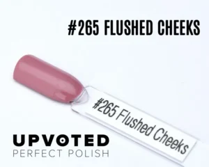 Capsule du vernis semi-permanent NailPerfect Upvoted #265 Flushed Cheeks, rose mauve poudré et élégant.