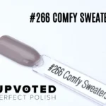 Capsule du vernis semi-permanent NailPerfect Upvoted #266 Comfy Sweaters, taupe gris doux et élégant.