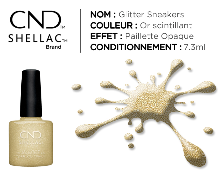 shellac vernis permanent glitter sneakers