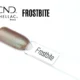 Capsule du vernis semi-permanent professionnel CND™ Shellac Frostbite, taupe métallisé aux reflets argentés et verts, finition brillante effet givré.